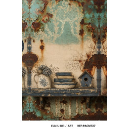 Papel de Arroz  Vintage Market Flowers