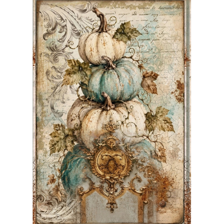 Papel de Arroz  Vintage Calabaza