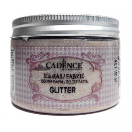 Pasta de Relieve Textil GLITTER Cobre
