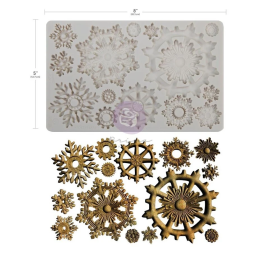 Moldes decorativos Frosty Gears de 5x8
