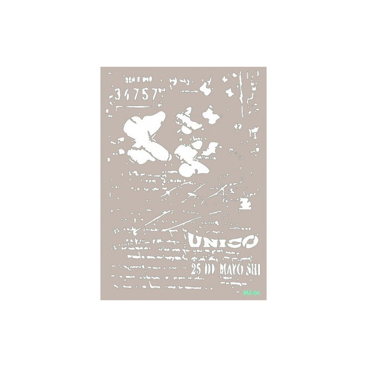 Stencil Mix Media MARIPOSA UNICO