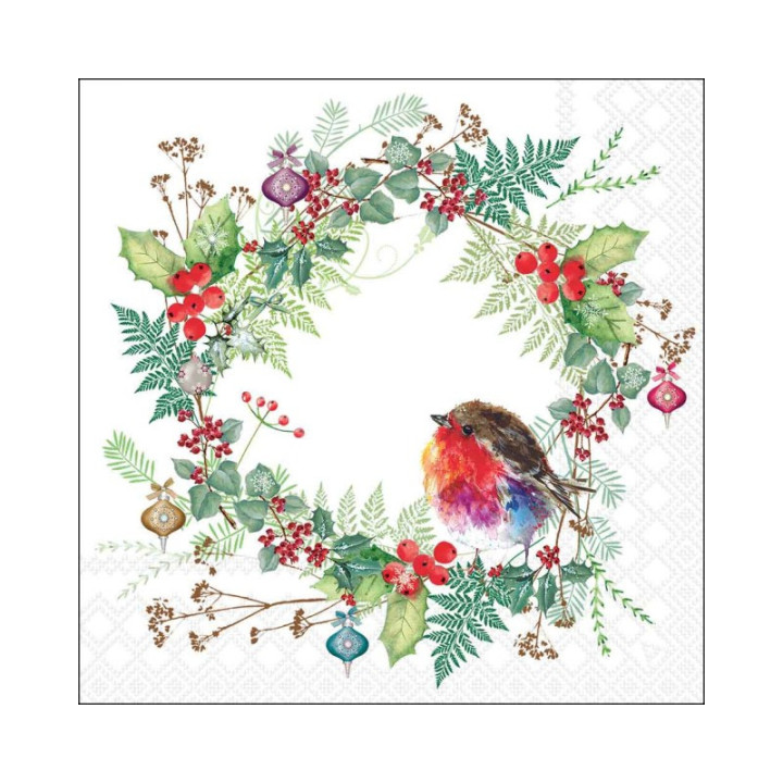 Guardanapo ROBIN'S WREATH WHITE