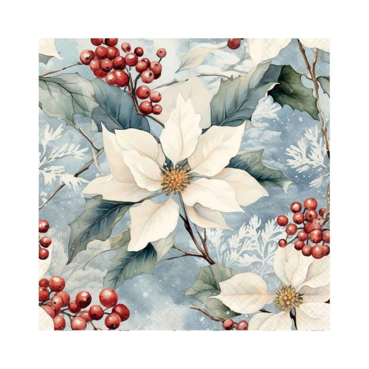 Servilleta WINTER POINSETTIA