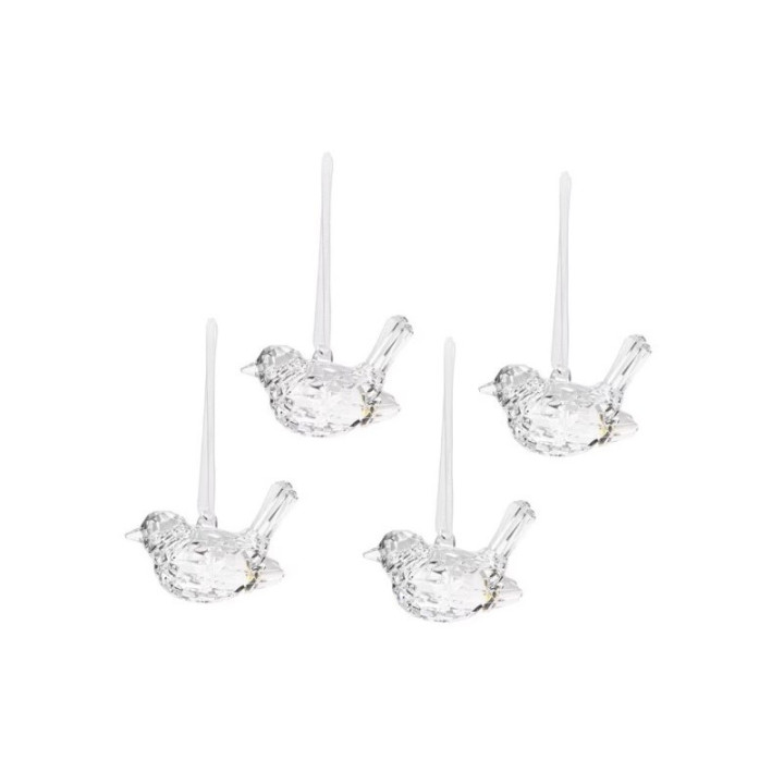 Conjunt de 4 ocells 3,3x3,6x5,8 cm