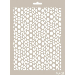 Stencil Mixed Media 028 OP ART.*