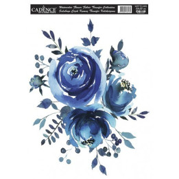 WFFTC005 Transfer PARA TELA Watercolor Flower 25x35
