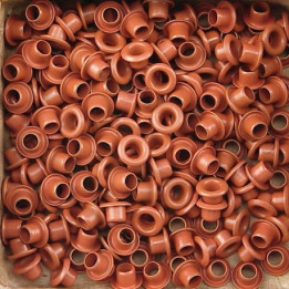 Set Eyelets 5 mm mid brown 25 piezas