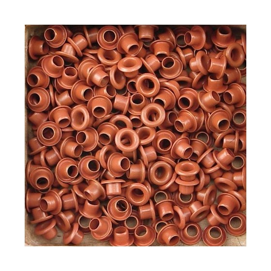 Set Eyelets 5 mm mid brown...