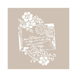 Stencil AS464 POSTAL Y ROSAS