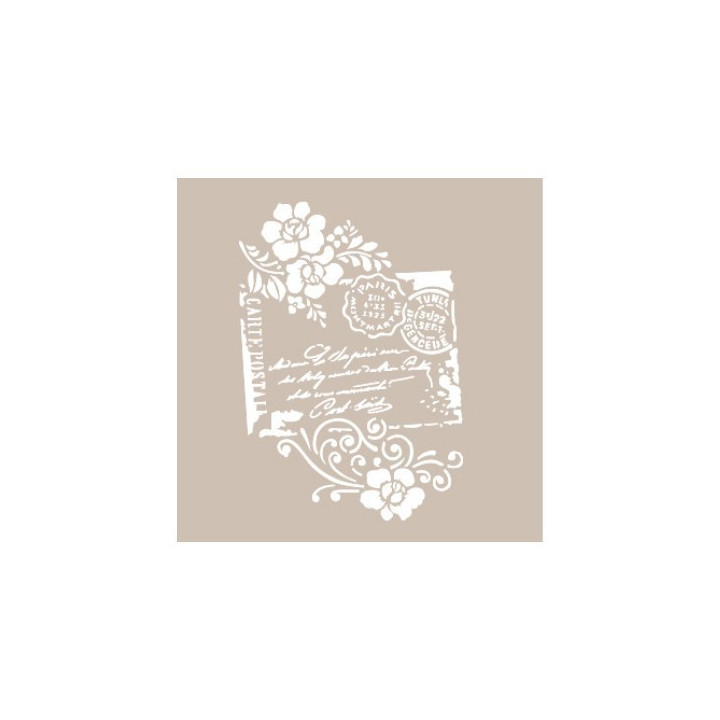 Stencil AS464 POSTAL Y ROSAS