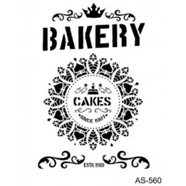 Stencil AS560 BAKERY 21x30