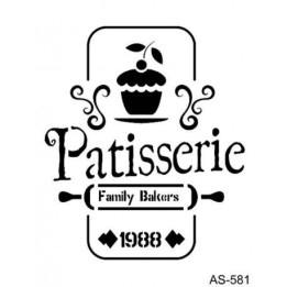 Stencil AS581 PATISSERIE 21x30