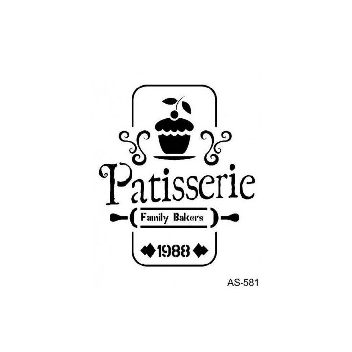 Stencil AS581 PATISSERIE 21x30