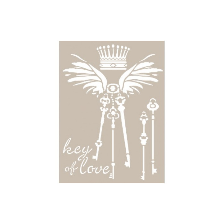 Stencil KEY OF LOVE