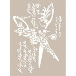 Stencil AS534 TIJERAS VINTAGE