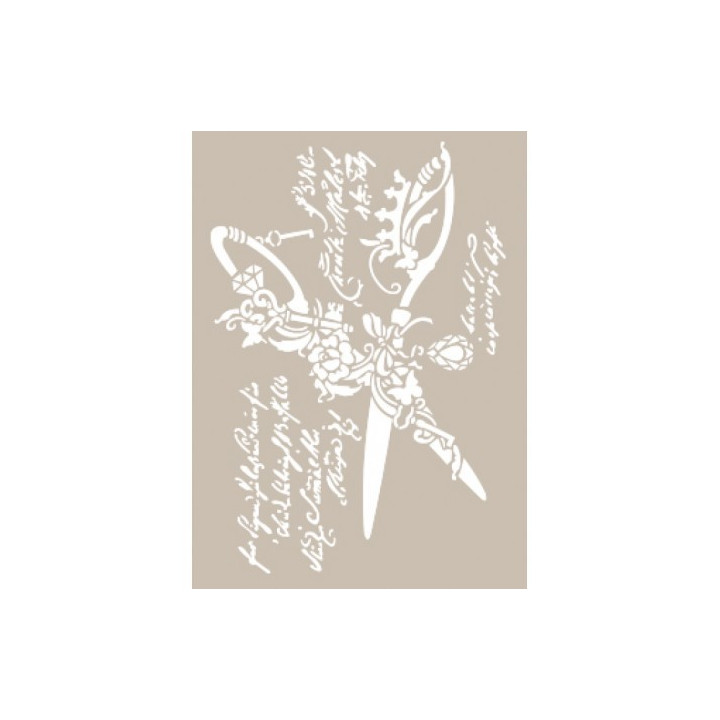 Stencil AS534 TIJERAS VINTAGE