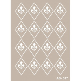 Stencil AS517 FONDO FLOR DE LIS