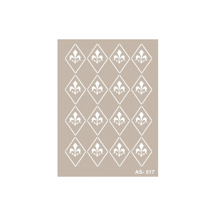 Stencil AS517 FONDO FLOR DE LIS