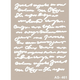 Stencil AS461 TEXTO MANUSCRITO