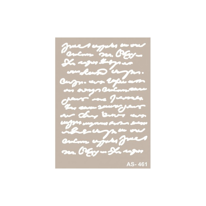 Stencil AS461 TEXTO MANUSCRITO