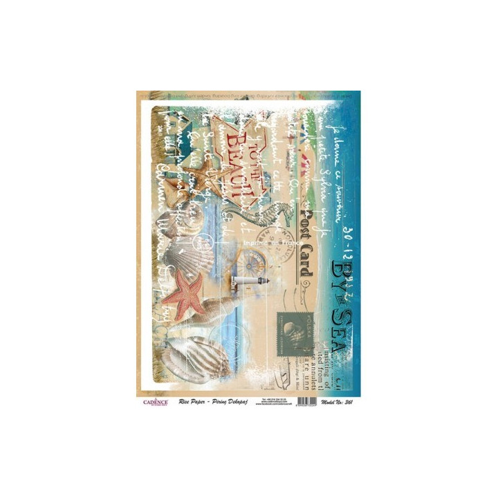 Papel De Arroz361 BY THE SEA