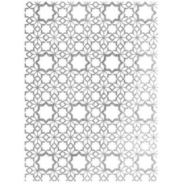 Papel De Arroz 04 Fondo PLATA MOSAICO ESTRELLA