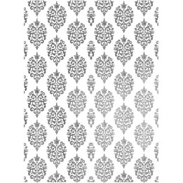 Papel de Arroz 019 Fondo PLATA ARABESCOS