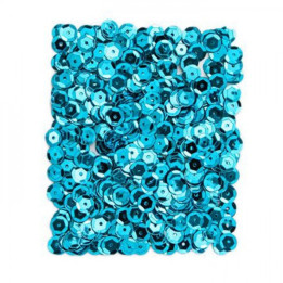 Lentejuelas Brillantes 9 MM, 15 G - TURQUESA
