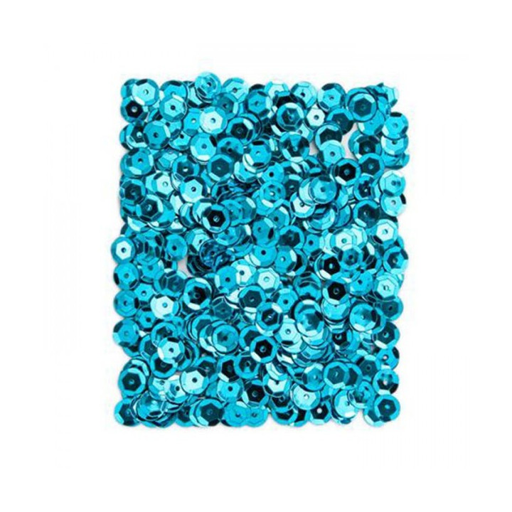 Lentejuelas Brillantes 9 MM, 15 G - TURQUESA