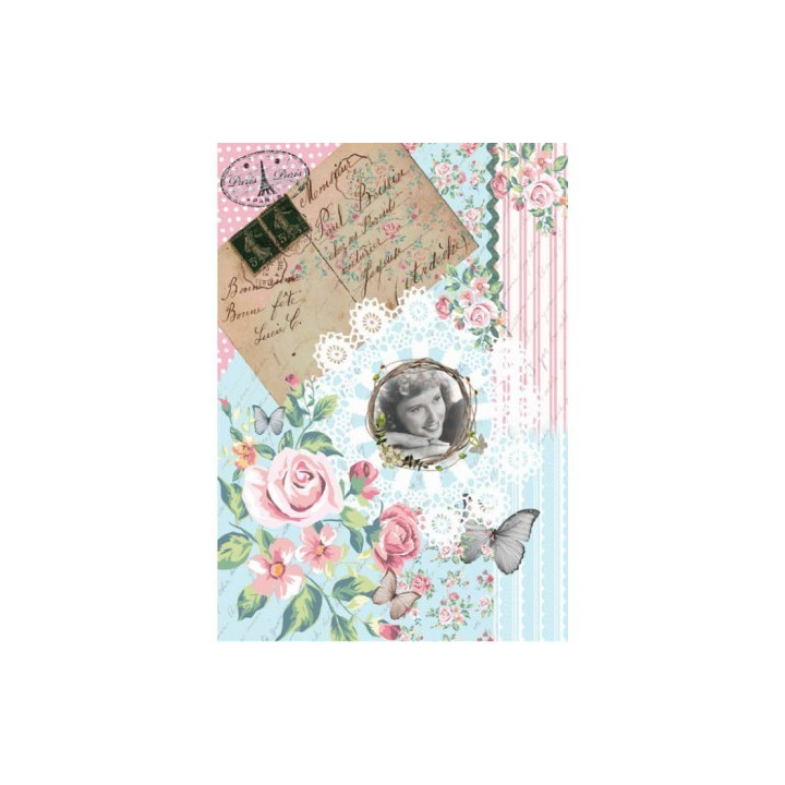 Papel de Arroz POSTAL SHABBY