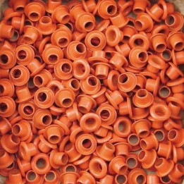 Set Eyelets 5 mm orange 25 piezas