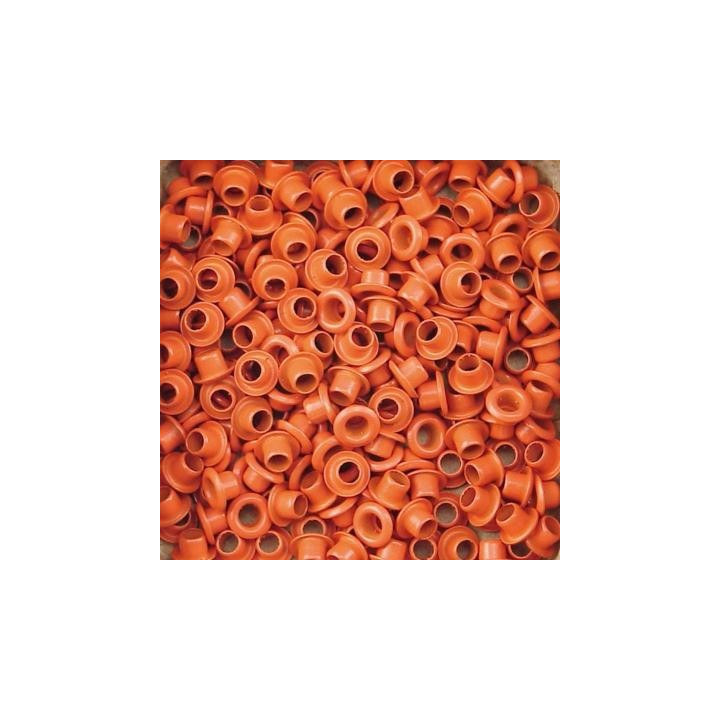 Set Eyelets 5 mm orange 25 piezas