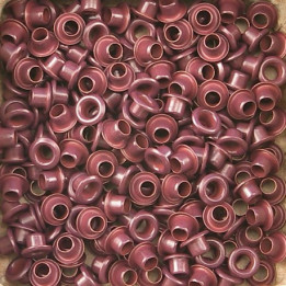 Set Eyelets 5 mm burgundy 25 piezas