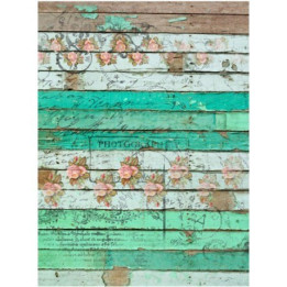 Papel de Arroz 443 MADERA VERDE.*