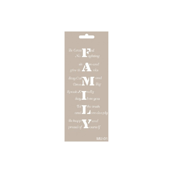 Stencil Mixed Media FAMILY