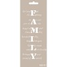 Stencil Mixed Media FAMILY