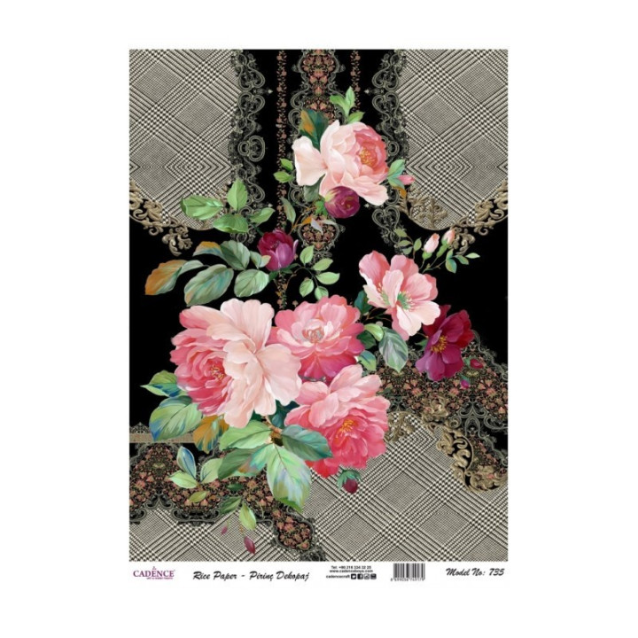 Papel de Arroz735 COLLAGE FLORES