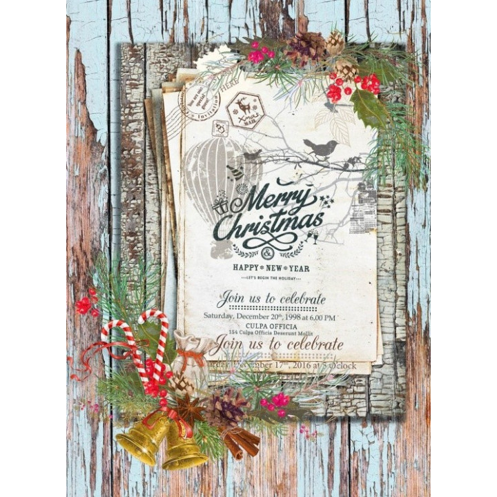 Papel de Arroz 766 NAVIDAD