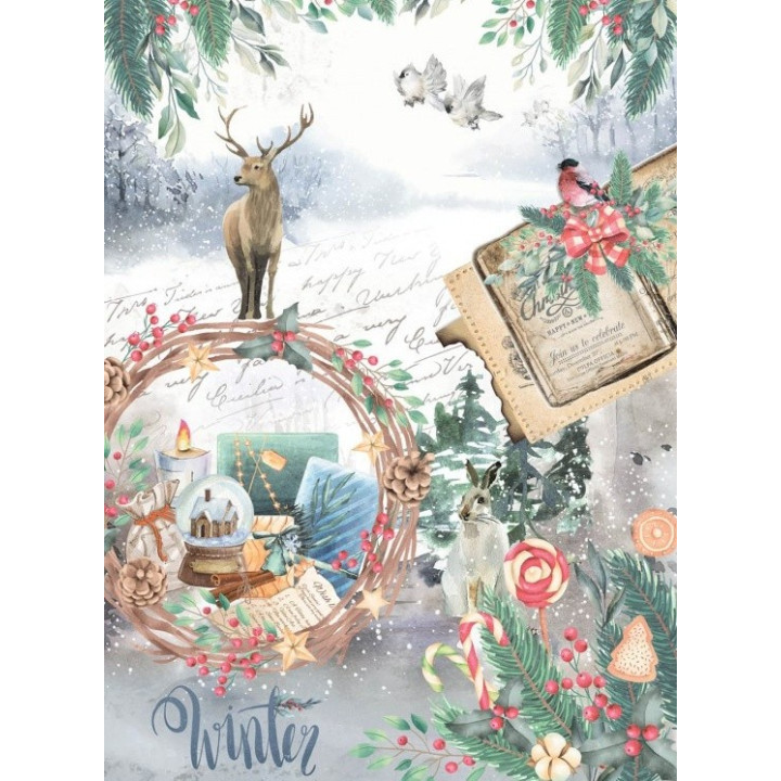 Papel de Arroz 763 NAVIDAD