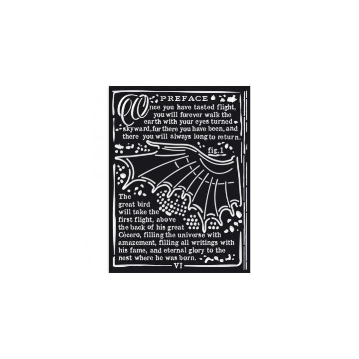 KSAT16 Stencil Stamperia Wings 15X20CM