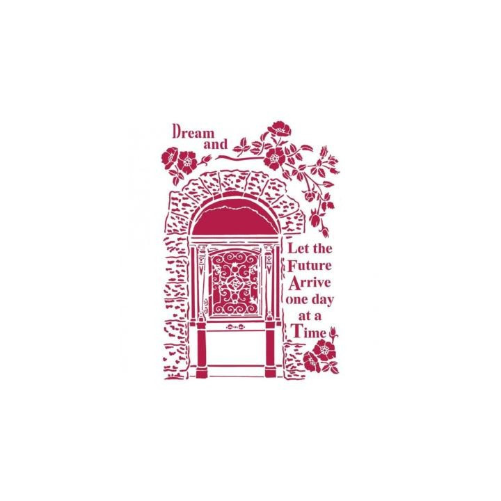 KSG454 Stencil A4 Lady Vagabond dream Stamperia