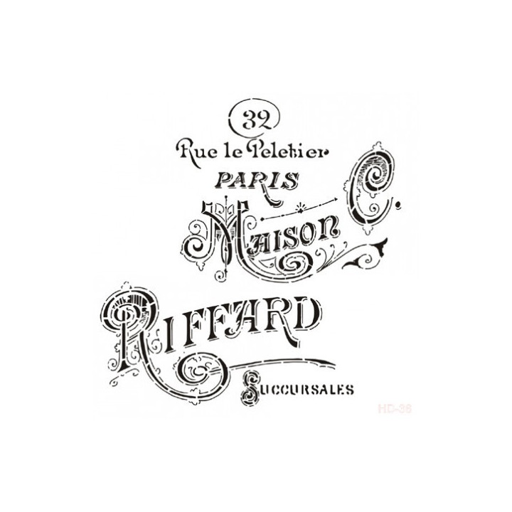 Stencil MAISON RIFFARD 45x45cm