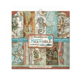 kit de Papeles Scrap Stamperia 20.3X20.3 Sea World