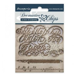 Decorative Chips Stamperia 14x14 cms.