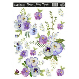 FT039 TELA Flowers transferentzia 25x35