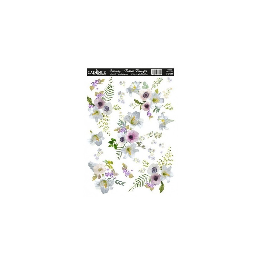 Transfer TELA Flowers 25x35 Transfer TELA Flowers 25x35