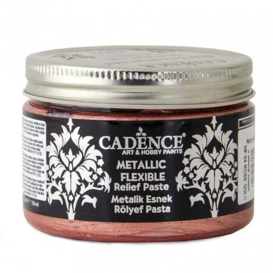 Pasta Flexible Metálica ROSE GOLD 150ml Cadence*