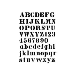 Stencil AS430 LETRAS CARGO 21x30