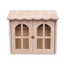 Casita porta llaves fabricada en madera de DM