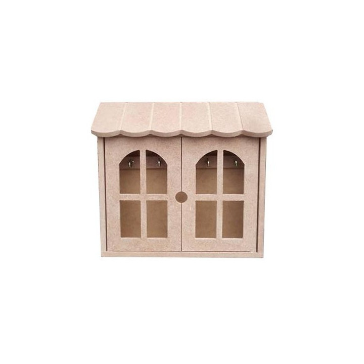 Casita porta llaves fabricada en madera de DM